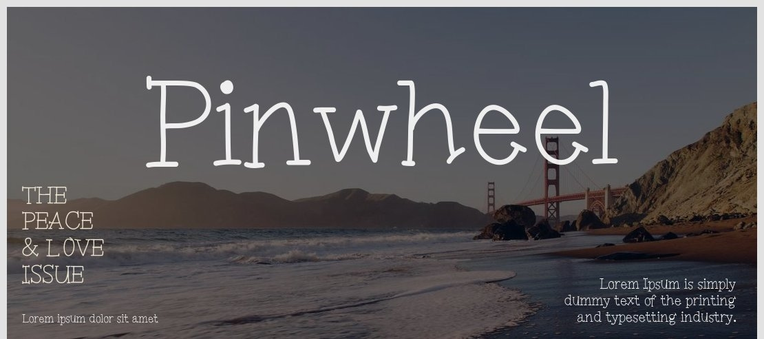 Pinwheel Font