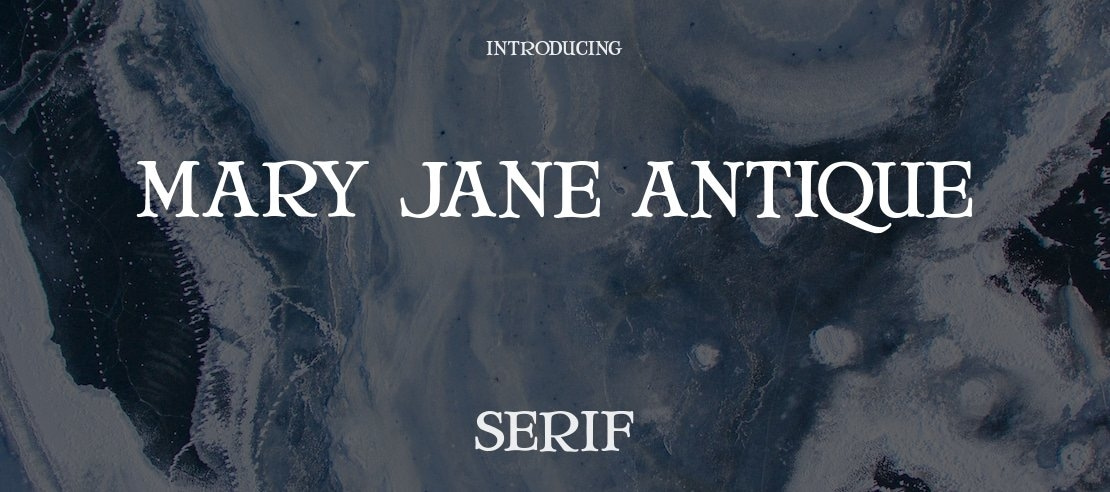 Mary Jane Antique Font Family