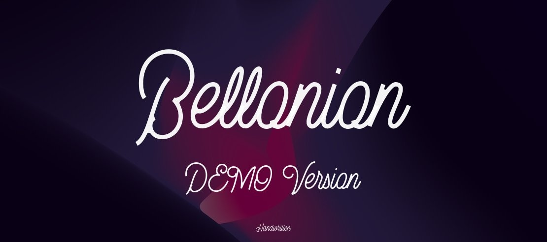 Bellonion DEMO Version Font