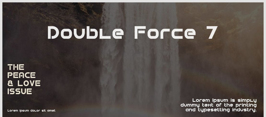 Double Force 7 Font