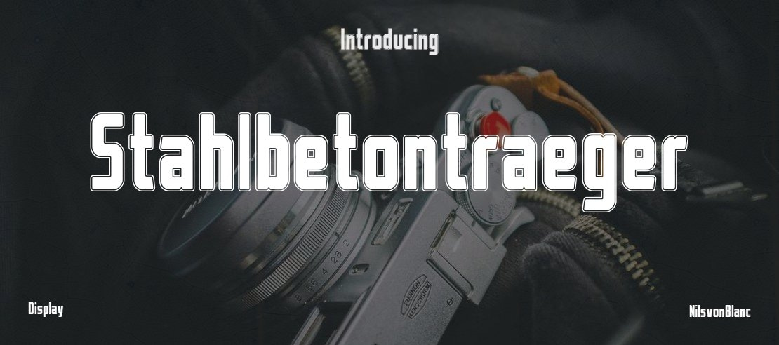 Stahlbetontraeger Font Family