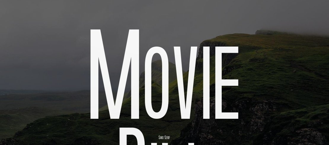 Movie Bill Font