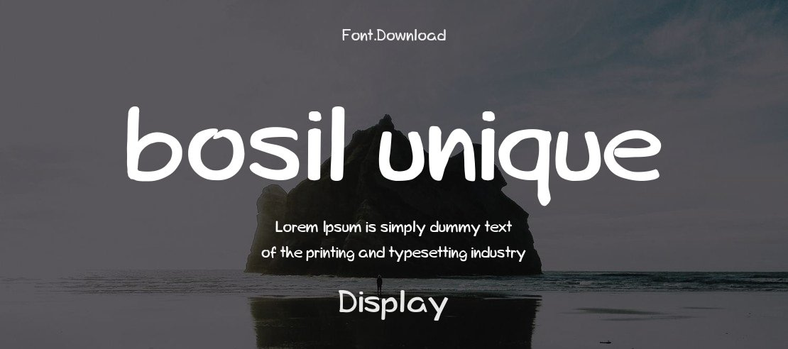 bosil unique Font