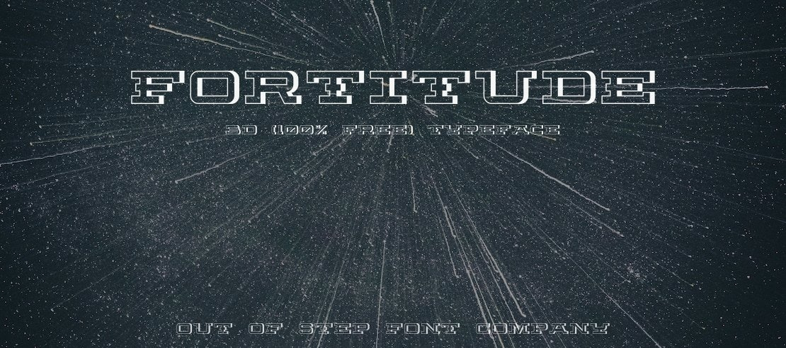 Fortitude 3D (100% Free) Font