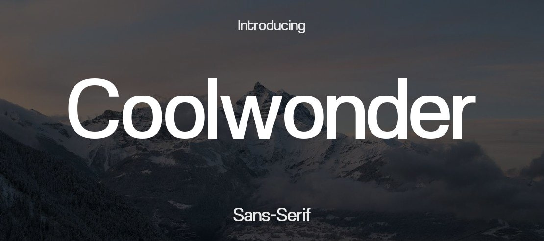 Coolwonder Font