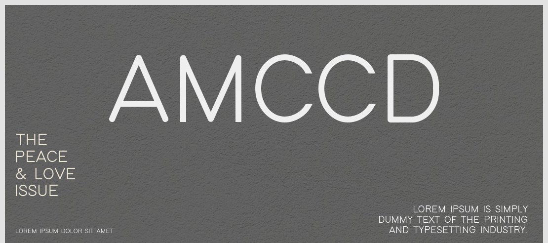 AMCCD Font