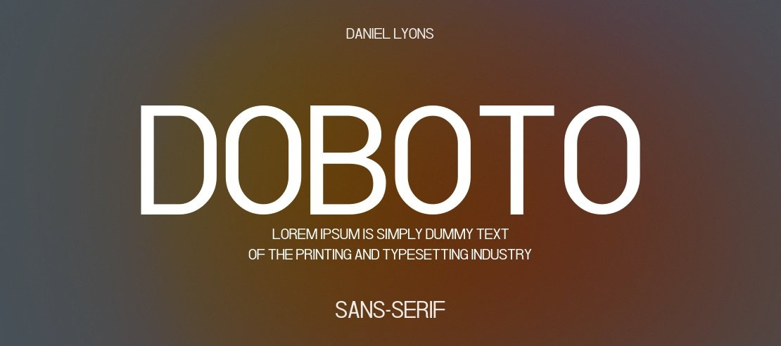 Doboto Font Family