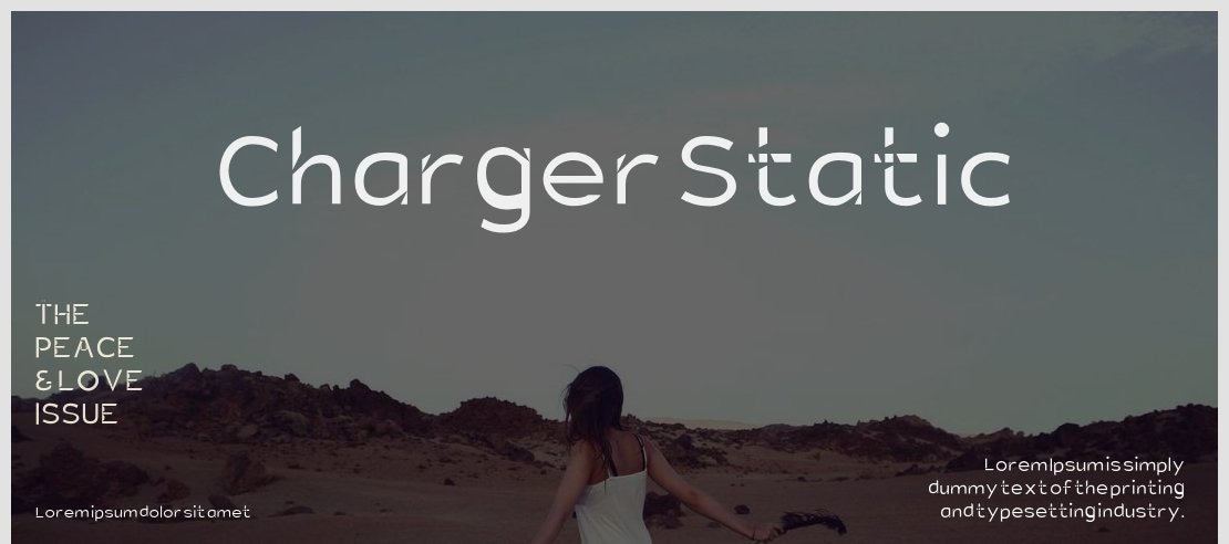 Charger Static Font Family