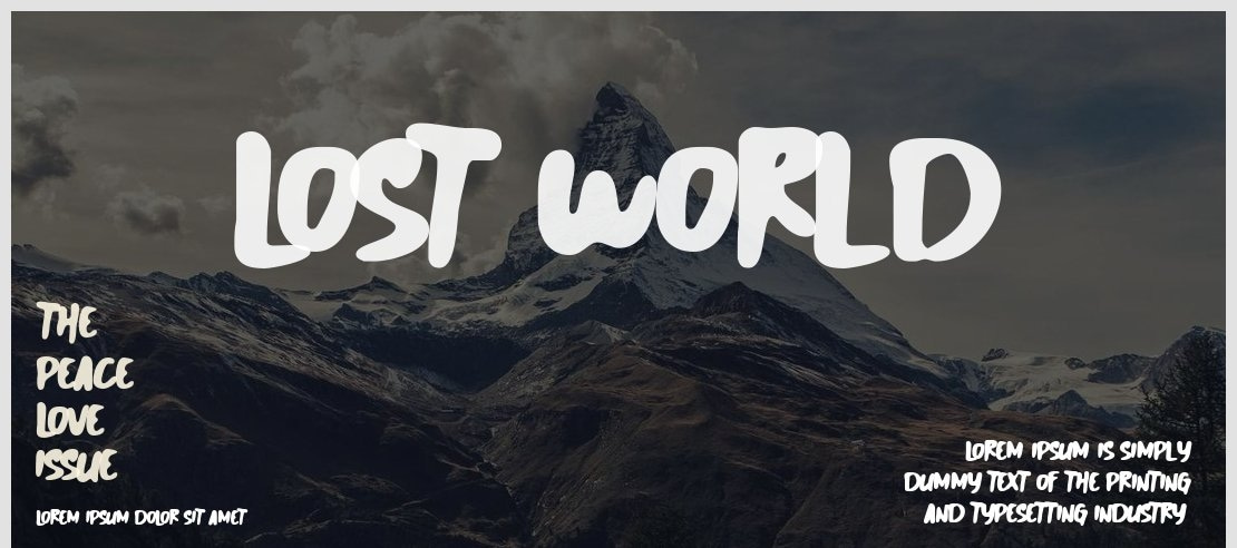 Lost World Font