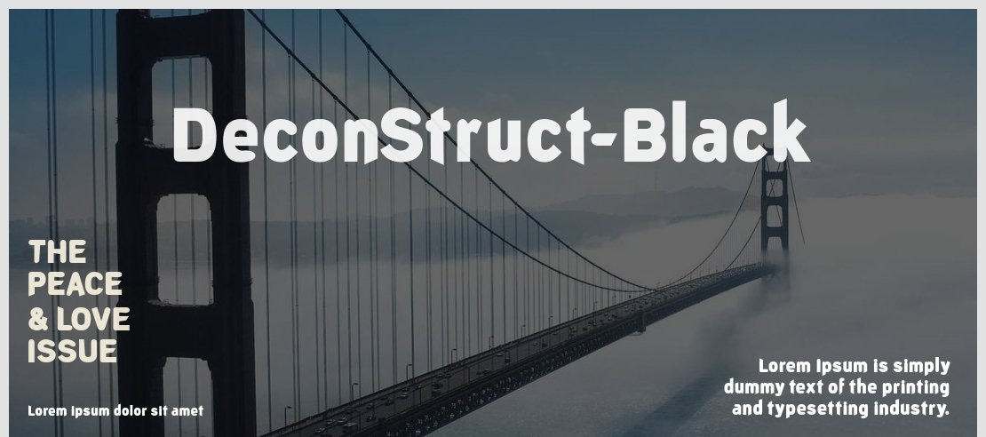 DeconStruct-Black Font Family