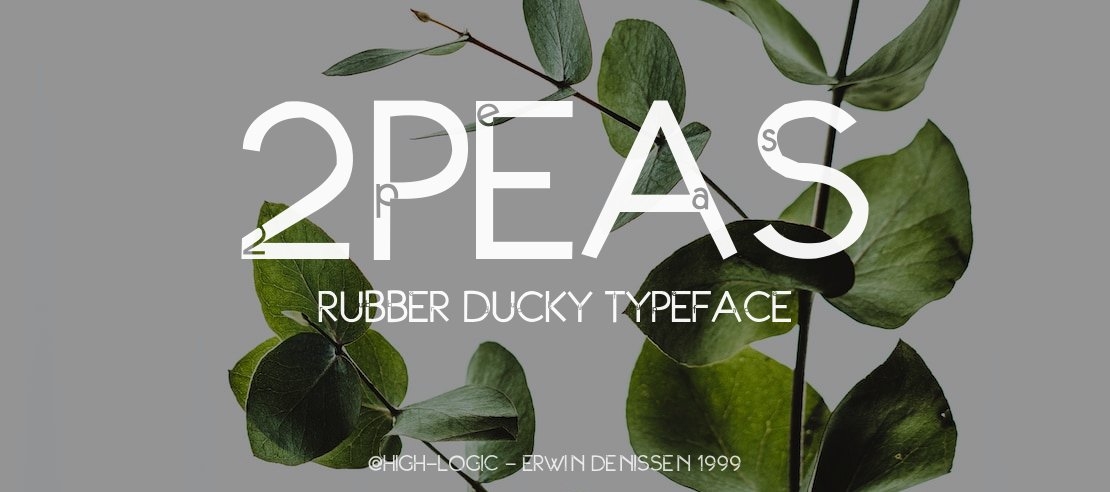 2Peas Rubber Ducky Font