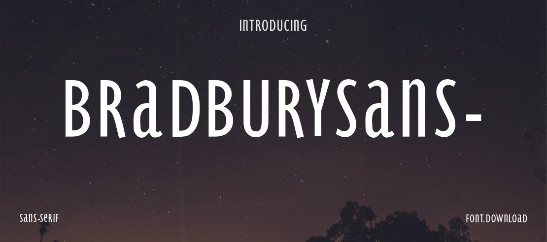 BradburySans- Font