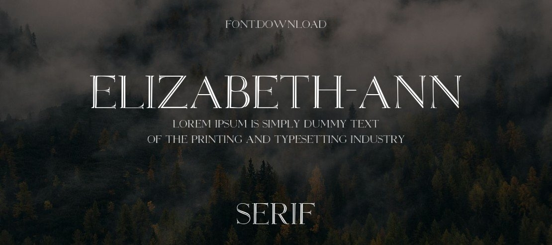 Elizabeth-ANN Font Family