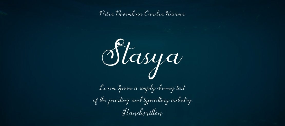 Stasya Font