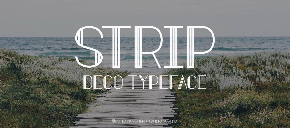 Strip Deco Font