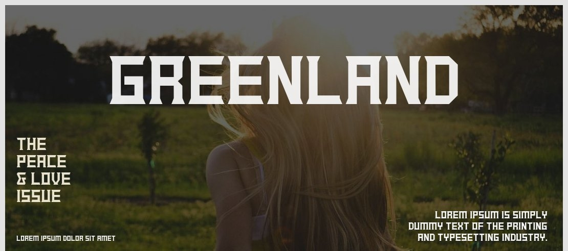 GREENLAND Font