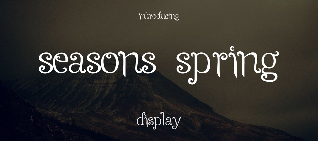 Seasons-Spring Font