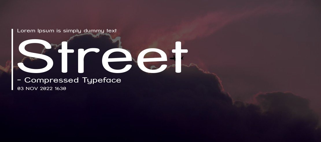 Street - Compressed Font Family
