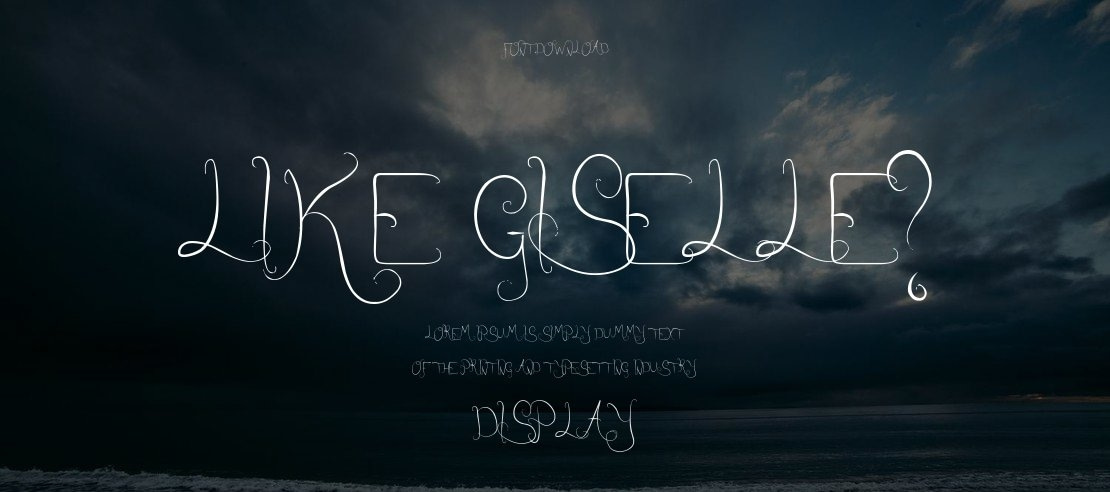 Like Giselle? Font