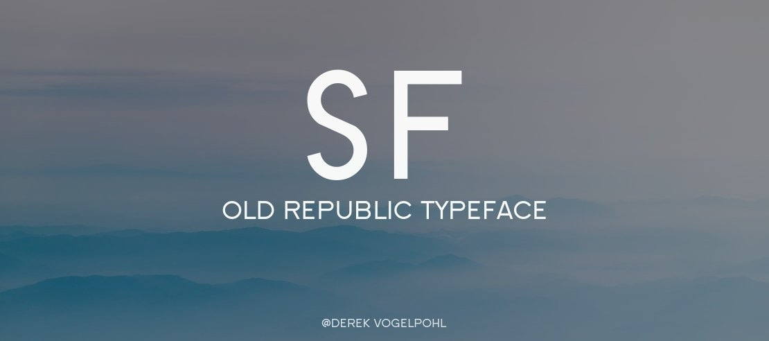 SF Old Republic Font Family