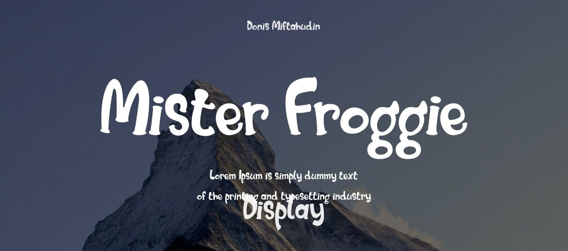 Mister Froggie Font