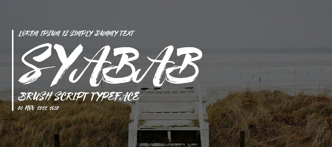 Syabab Brush Script Font