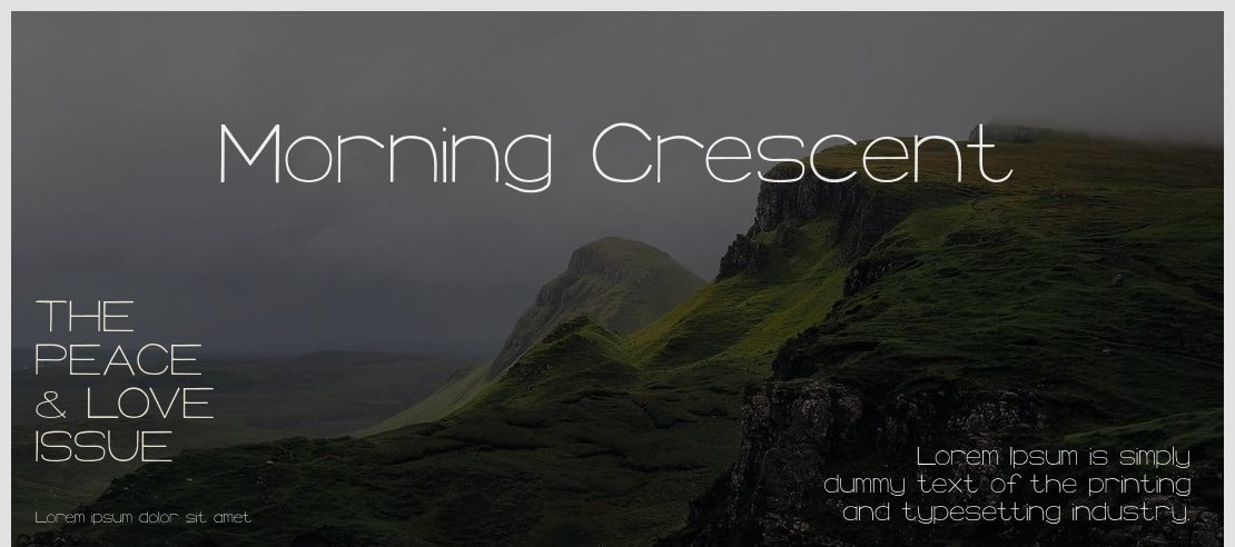 Morning Crescent Font