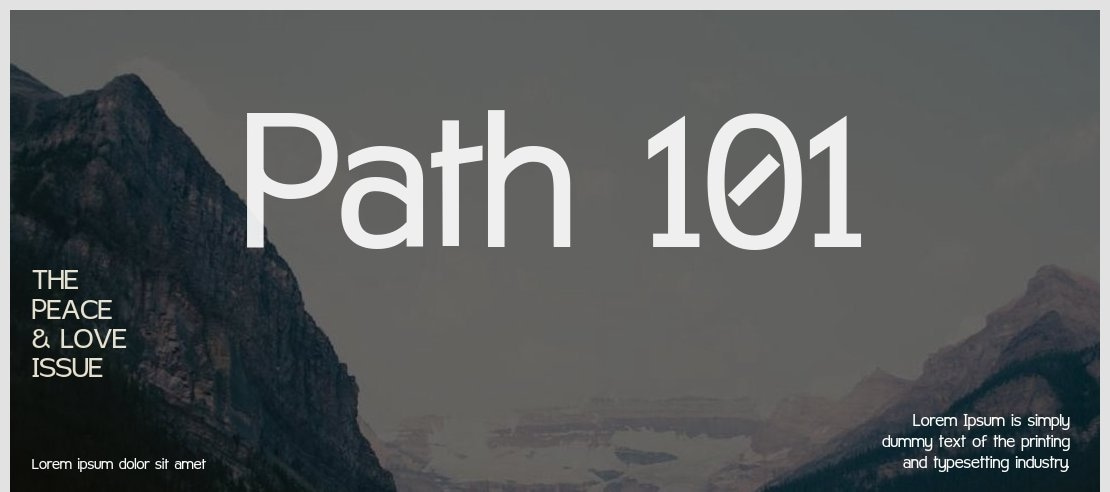 Path 101 Font