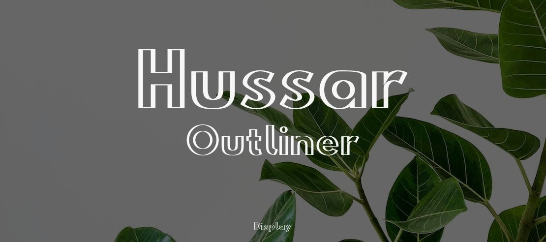 Hussar Outliner Font Family