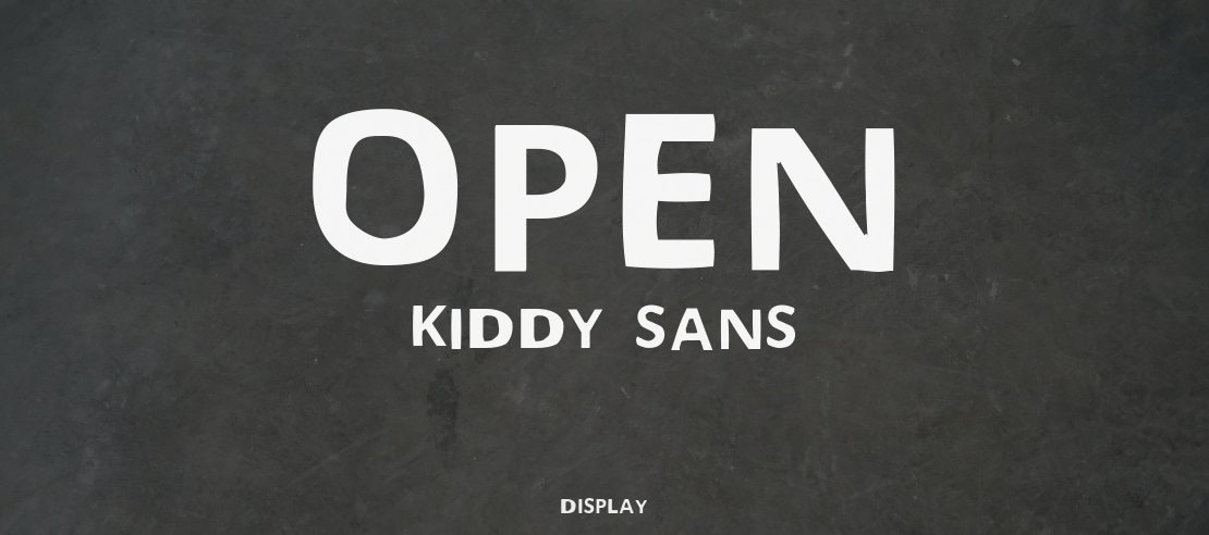 Open Kiddy Sans Font