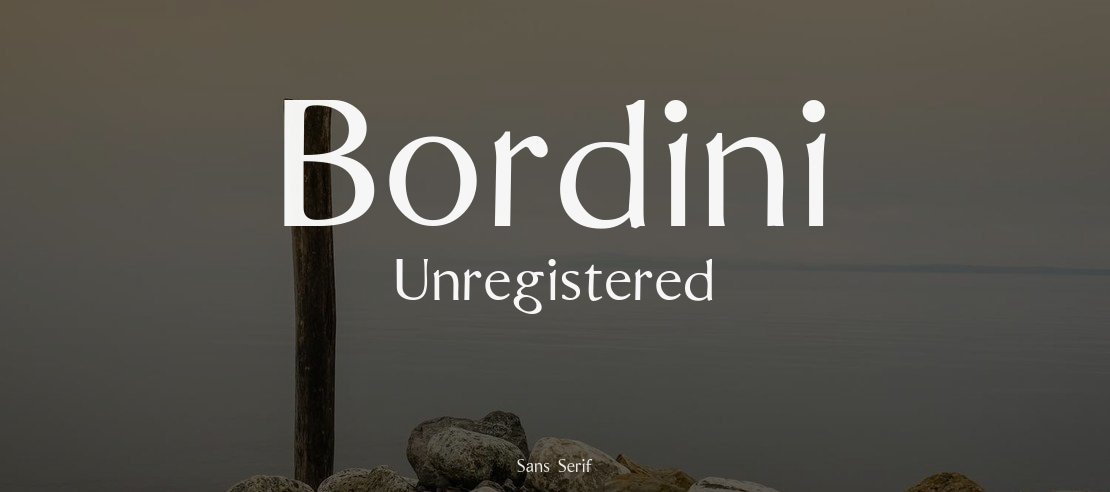 Bordini (Unregistered) Font