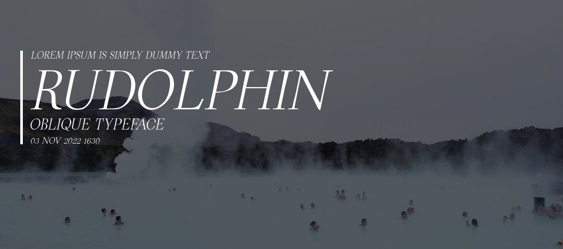 Rudolphin Oblique Font Family