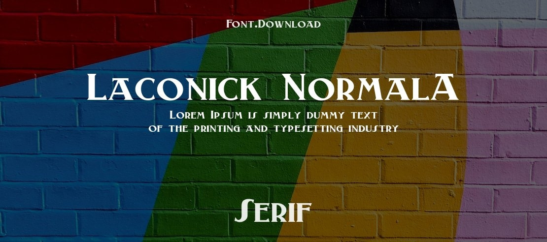 Laconick-NormalA Font