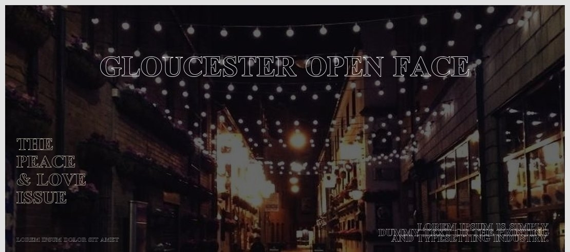 Gloucester Open Face Font