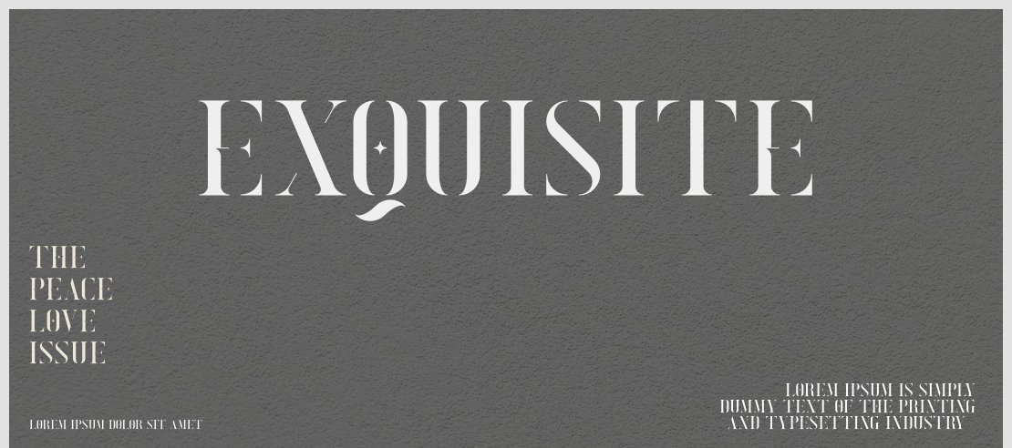 Exquisite Font