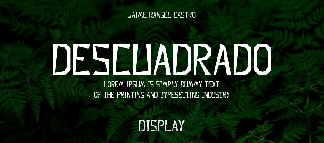 Descuadrado Font Family