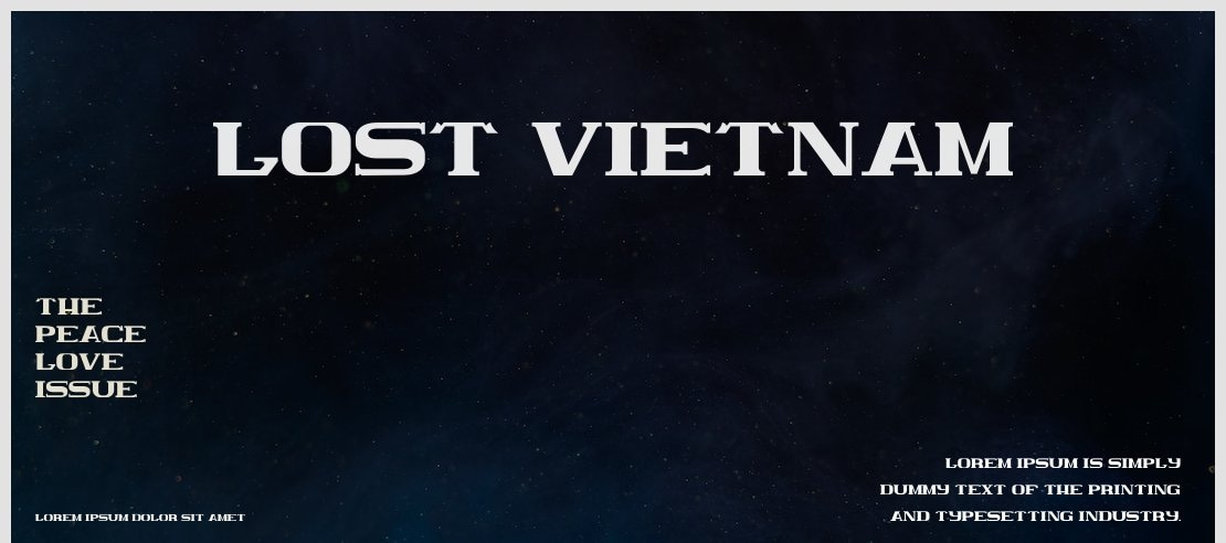 Lost Vietnam Font