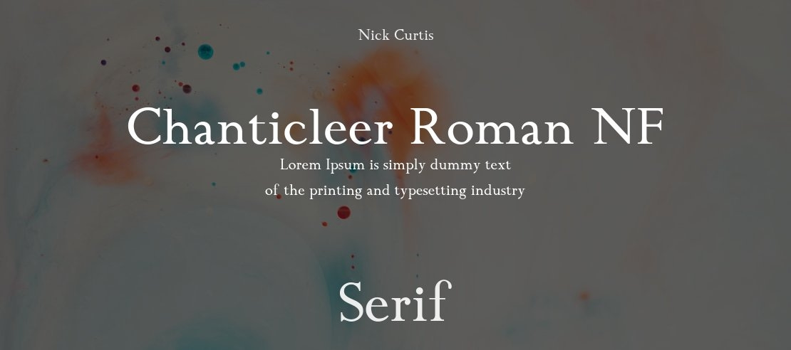 Chanticleer Roman NF Font Family