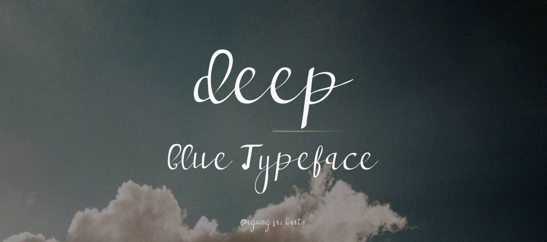 deep blue Font