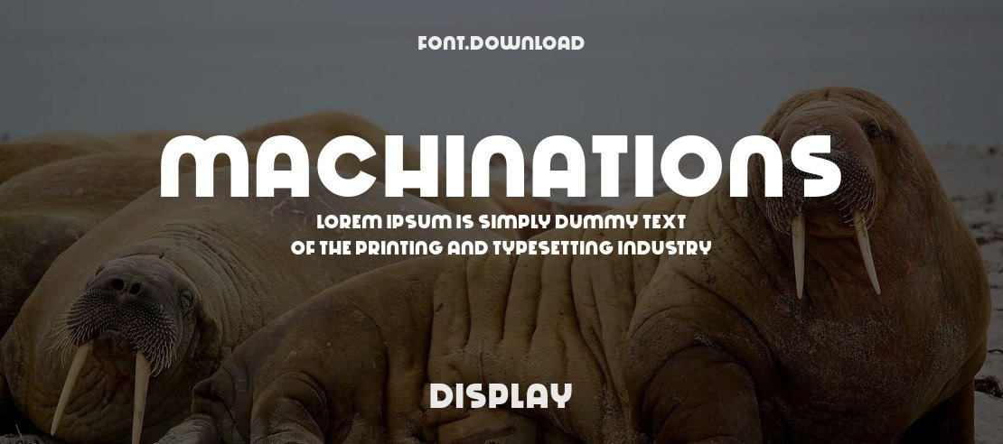 Machinations Font