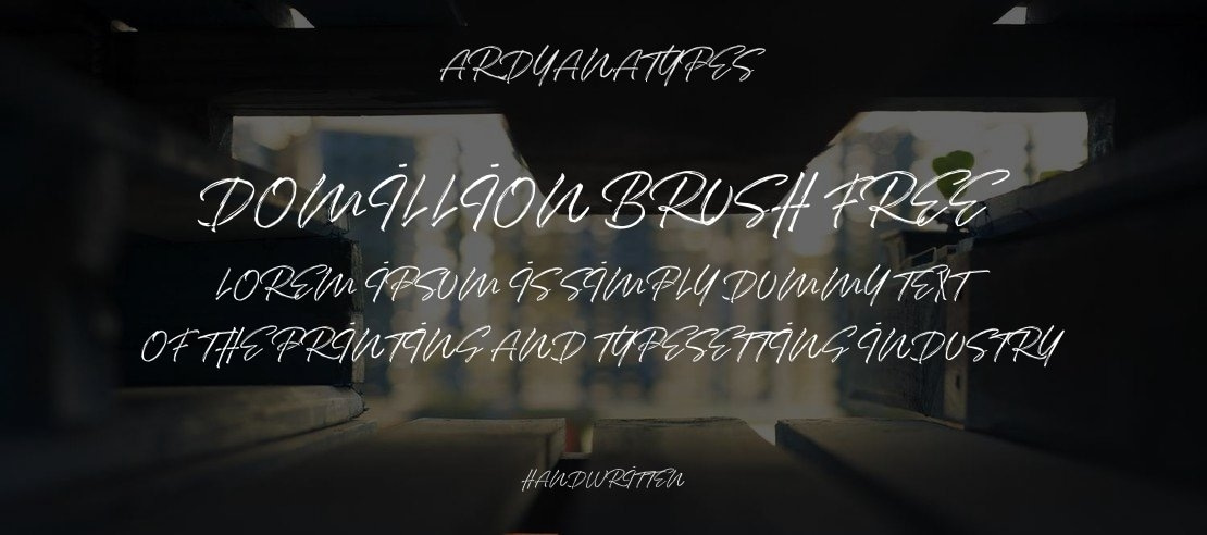 Domillion Brush Free Font