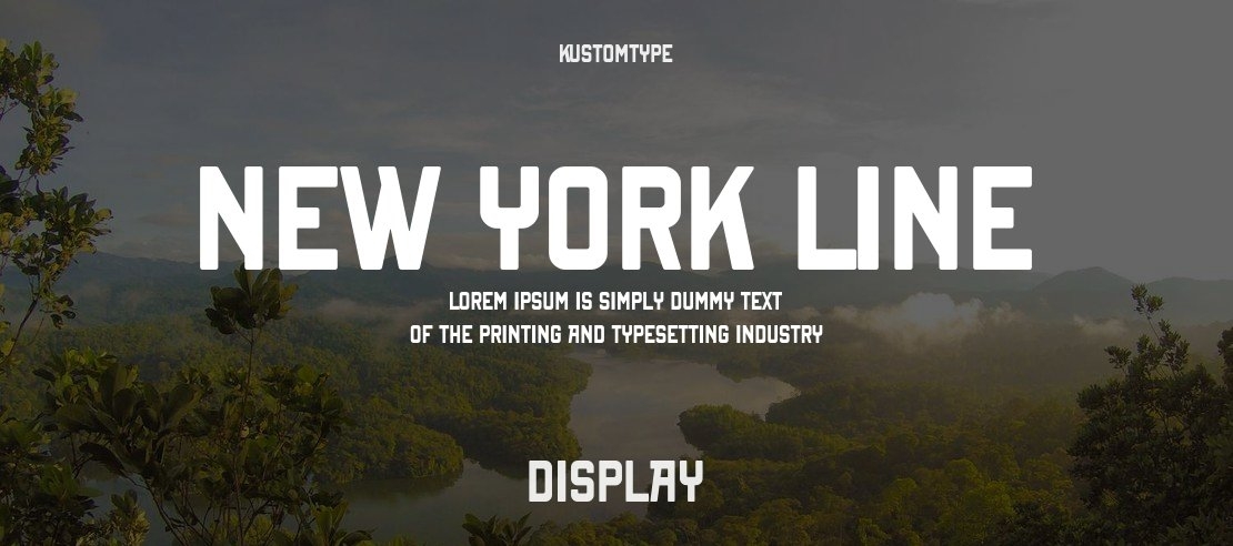 New York Line Font