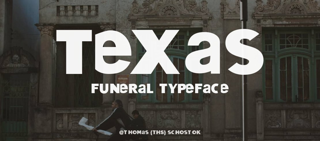 Texas Funeral Font