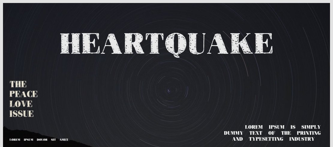 HEARTQUAKE Font