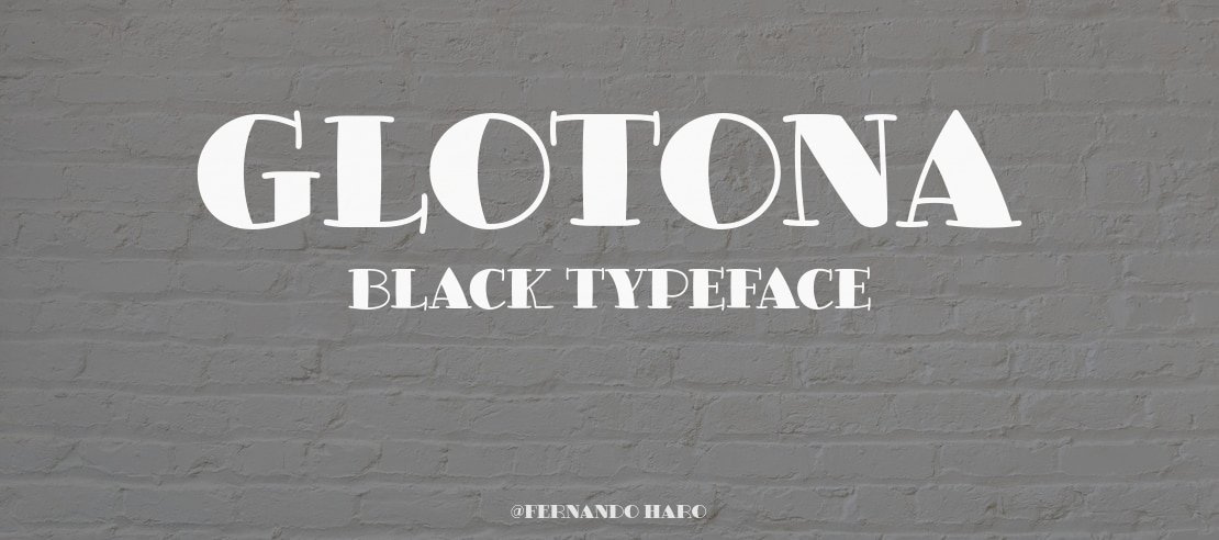 Glotona Black Font Family