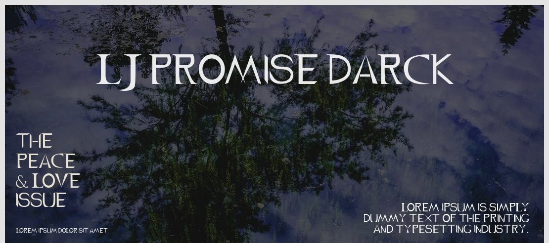 LJ Promise Darck Font