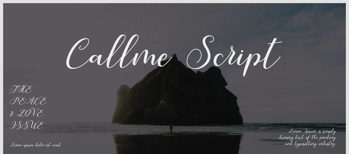 Callme Script Font