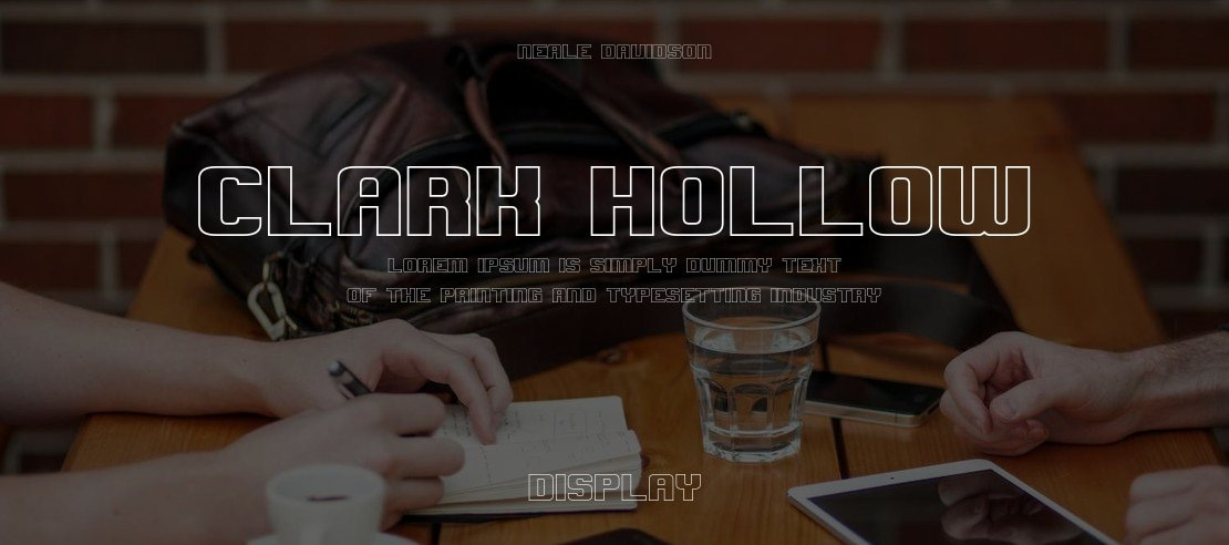 Clark Hollow Font Family