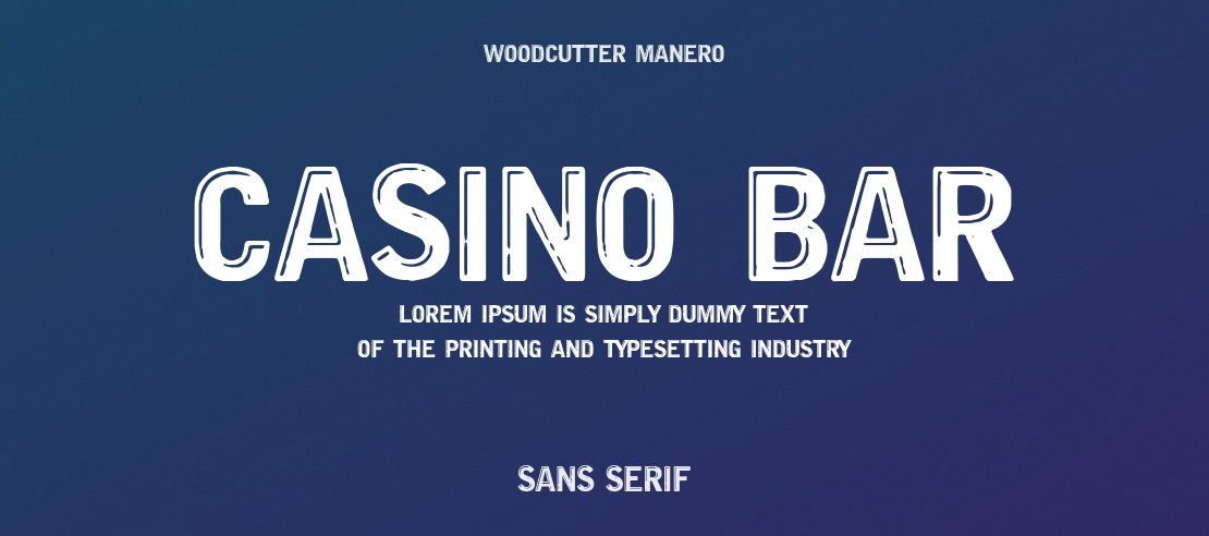 Casino Bar Font