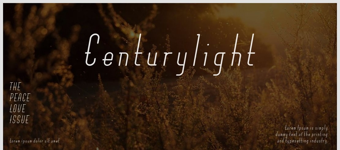 Centurylight Font Family